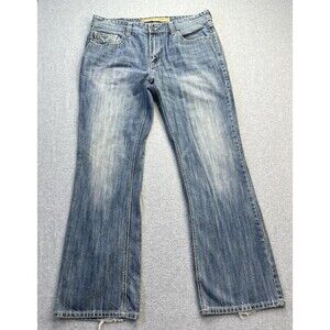 Rock & Roll Mens Double Barrel BootCut Jeans 38x36 (38x33.5) Blue Relaxed Fit